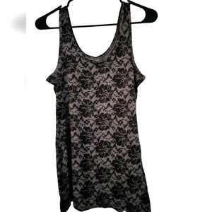 No Boundaries XL Gray/Black pattern print